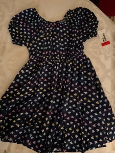 NWTGirls dress Epic Threads Big Girls Daisy Stripe Printed Peasant Dress size S  - Picture 1 of 3