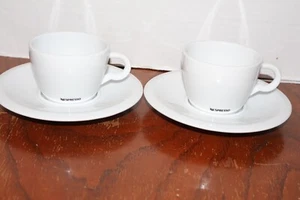 2 Nespresso Cups & Saucers Sets Espresso Coffee Portugal Ex Condition - Picture 1 of 3