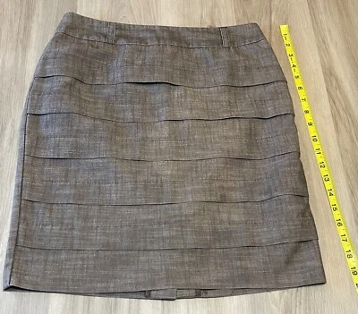 Falda lápiz hasta la rodilla usada en excelente estado para oficina carrera negocios, 9 Foto 1 de 4