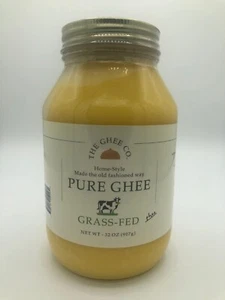 The Ghee Co. 32 Fl Oz, Grass Fed Ghee, Non GMO, Kosher and Halal, Paleo & Keto - Picture 1 of 3