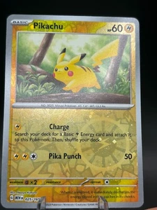 PIKACHU 025/165 Cosmos Cosmo Holo Costco Exclusive MEW EN NM Pokemon 151 - Picture 1 of 2