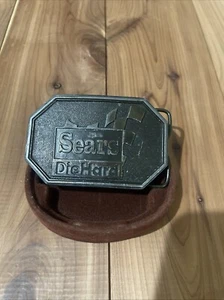 Vintage 1979 Sears Diehard Belt Buckle Bergamot Brass Works Made In USA - Picture 1 of 7