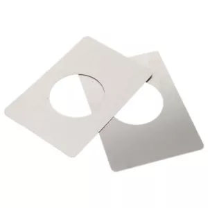 Placa de reparación de perilla de puerta de muebles de acero inoxidable 2 piezas cubierta de placa de refuerzo - Imagen 1 de 10