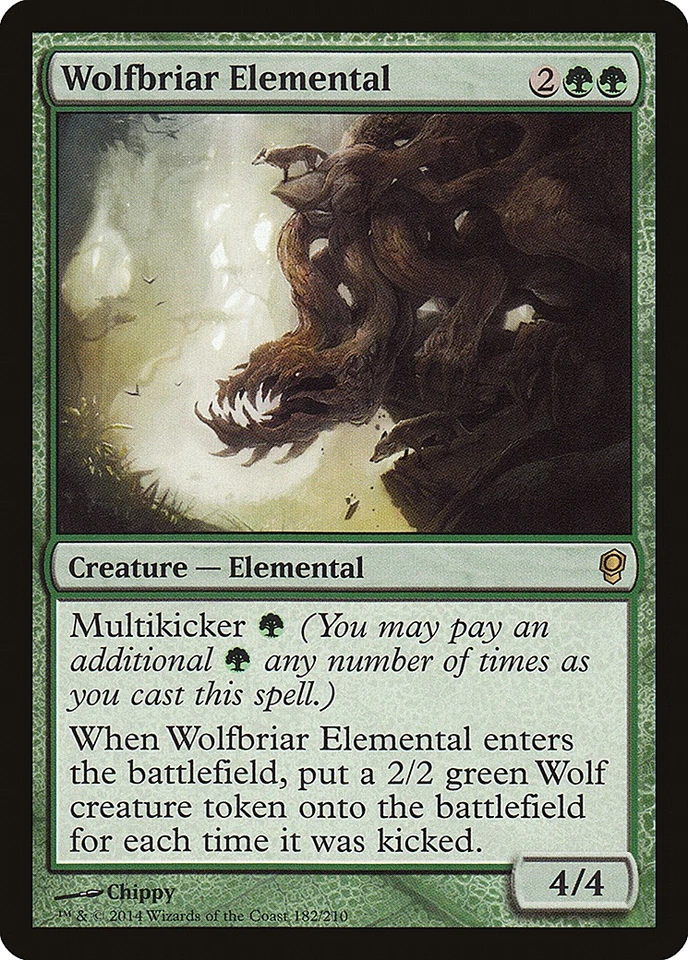 Wolfbriar Elemental Conspiracy HEAVILY PLD Green Rare MAGIC MTG CARD ABUGames - Image 1 of 1
