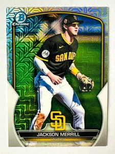 2023 Bowman Chrome Jackson Merrill MOJO Refractor Prospect RC #BCP-244 Padres! - Picture 1 of 3