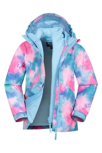 Mountain Warehouse Aries Kids 3 in 1 Jacket Girls Waterproof Warm Winter Coat - Picture 1 of 32