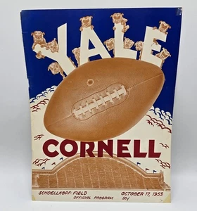 Yale Record - Cornell University - 1955 nur Cover NCAA Football - Lucky Strike Werbung - Bild 1 von 4
