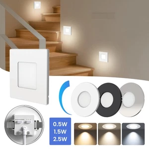 Foco empotrable de pared LED de 6 unidades luz de escalón 3CCT luz de escalera IP44 CE - Imagen 1 de 17