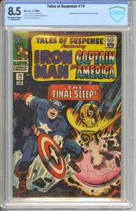 Tales of Suspense #74 CBCS 8.5 - Iron Man Captain America - VF+ - Picture 1 of 2
