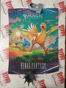 MAGIC THE GATHERING FINAL FANTASY CHOCOBO FOIL PROMO POSTER MTG 18x24 - Picture 1 of 1