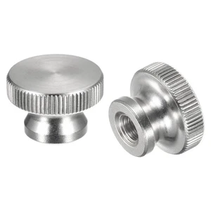 Tuercas para pulgar moleteadas, 4 piezas M6 x D20 mm x H12 mm 304 tuercas de orificio ciego de acero inoxidable - Imagen 1 de 5