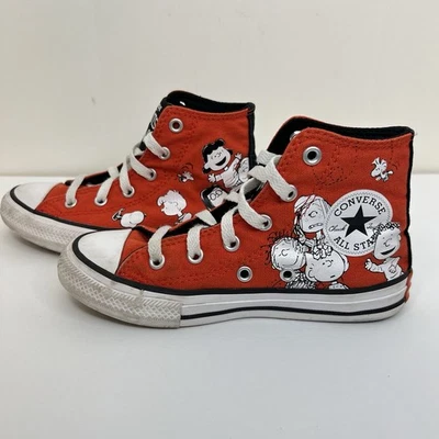 Converse x Peanuts Chuck Taylor All Star High Tops Snoopy & Friends Youth 13 - Image 1 of 4