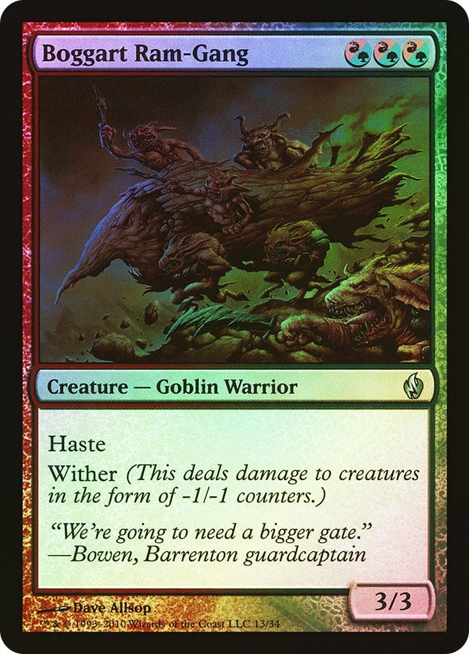 MTG FOIL Boggart Ram-Gang  - Premium Deck Series: Fire and Lightning #013 - Image 1 of 1