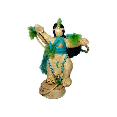 Muñeca Nativa Americana Seis Naciones Cáscara de Maíz 1979 KYR Sky Six Nation Raro Hallazgo Foto 1 de 4