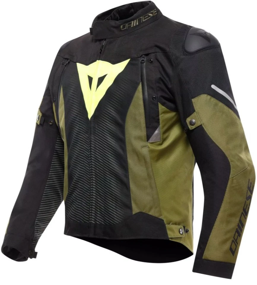 Dainese Super Sprint D-Dry Jacket Black/Green/Fluo Yellow - Image 1 of 1