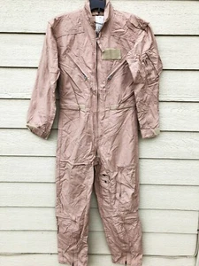 GENUINE US AIR FORCE TAN NOMEX FIRE RESISTANT FLIGHT SUIT CWU-27/P - 36R. - Picture 1 of 3