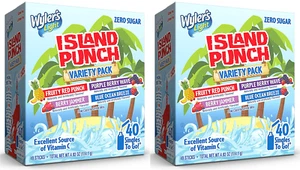 2-PK Wyler's Light Island Punch Variety Pack Drink Mix Singles to Go 40-Count Ea - Picture 1 of 3
