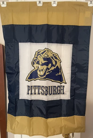 PITT University Of Pittsburgh Panthers Vertical House Flag Banner 28" X 42” Cover