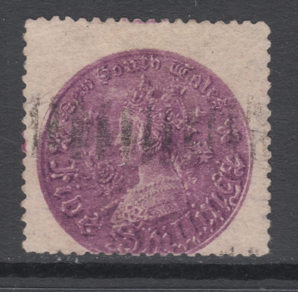 Nueva Gales del Sur Sc 44f, SG 175 usado. 1872 5sh Royal Purple QV, fresco, brillante Foto 1 de 1