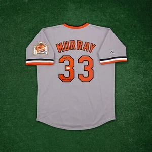 Eddie Murray signed Baltimore Orioles Cooperstown Grey Jersey "83 WS CHAMPS" BAS - Picture 1 of 8