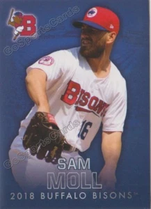 2018 Buffalo Bisons Sam Moll RC Rookie Toronto Blue Jays - Bild 1 von 1
