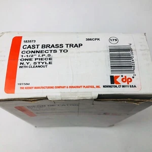 KEENEY TRAPPOLA OTTONE FUSO 386CPK COLLEGAMENTO A IPS 11/2" PEZZO UNICO N.Y. STILE - Foto 1 di 7
