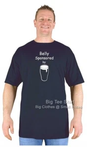 Big Mens BTS Belly Sponsor T Shirt Sizes M L XL 2XL 3XL 4XL 5XL 6XL 7XL 8XL  - Picture 1 of 1