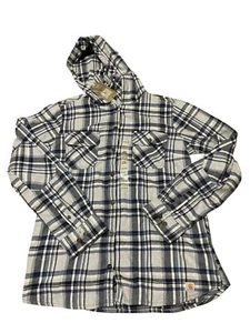 Camisa con Capucha de Franela Calce Relajado Flexible Resistente CARHARTT para Mujer L (12-14) Nueva con Etiquetas - Imagen 1 de 6
