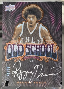 Reggie Theus 2012 Exquisite Collection UD Black Old School Signatures #OS-RT /75 - Picture 1 of 2