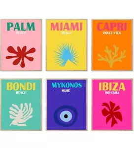 Preppy Travel Wall Art Canvas Prints – 11"x14" Unframed - Bild 1 von 12