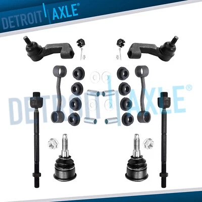8pc Front Lower Ball Joints Sway Bar Links Tie Rods for 2002 - 2004 Jeep Liberty - Image 1 of 4