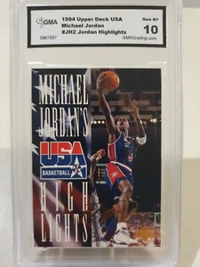 1994-95 UPPER DECK USA MICHAEL JORDAN'S HIGHLIGHTS #JH2. GMA 10 - Picture 1 of 12