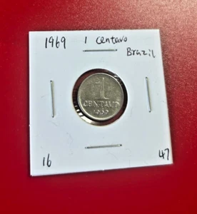 1969 BRAZIL 1 CENTAVO COIN - NICE WORLD COIN !!! - Picture 1 of 2