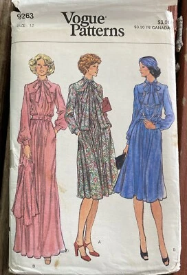 Vogue Patterns DRESS JACKET Suit Sewing Pattern Size 12 9263 @94 Vtg - Image 1 of 4