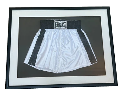 JSA CERTIFIED AUTHENTIC MUHAMMAD ALI SIGNED AUTOGRAPHED BOXING SHORTS FRAMED - Image 1 of 4