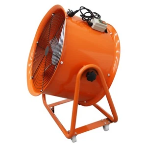 220V 20" Axial Fan Cylinder Pipe Spray Booth Paint Fumes Blower 1450 rpm 1hp - Picture 1 of 21