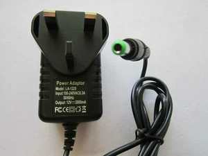 12V UK MAINS VIRGIN MEDIA SUPERHUB 2 ROUTER AC ADAPTOR POWER SUPPLY PLUG - Picture 1 of 5