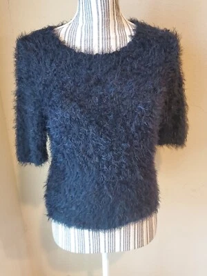 Женский топ из искусственного меха черный размер США 12 миниатюрный. Супермягкие ресницы из искусственного меха укороченные - Изображение 1 из 4