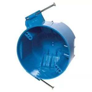 Carlon Non-Metallic 4" Round Electrical Ceiling Box with Captive Nails - B520A - Picture 1 of 1