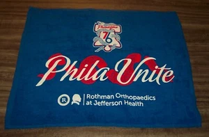 PHILADELPHIA 76ERS SIXERS Basketball NBA PLAYOFFS UNITE OR DIE GAME RALLY TOWEL - Picture 1 of 2