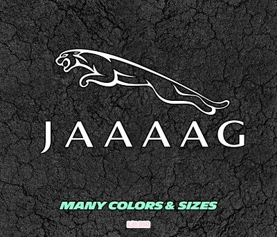 Jaguar JAAAAG - Fun Car Decal - Various sizes and colors - Image 1 of 4