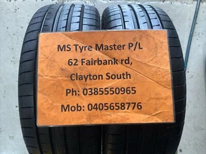 2 x 205 45 17 GoodYear Eagle F1 Runflat % 99.99Tread.Fitting/Alignment available - Picture 1 of 3