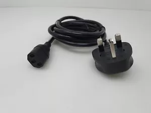 Mains Power Cable AC Power Lead Cord For LG 42LD450 42" TV UK Wall Plug Cable - Picture 1 of 8