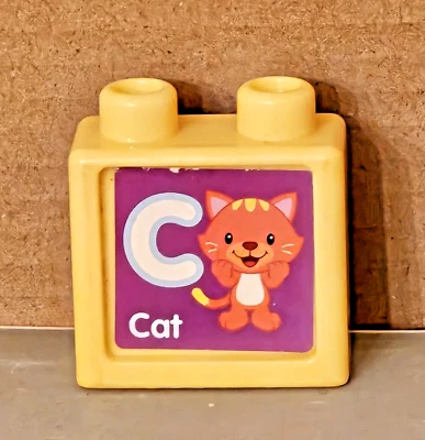 VTECH Ultimate Alphabet Train Repuesto Amarillo C/X Doble Cara Bloque de Imágenes Foto 1 de 4