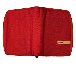 Pantone Organizer Red Planner Organizer 6 Ring Binder Snap Closure Refill 6X8 In - Picture 1 of 15