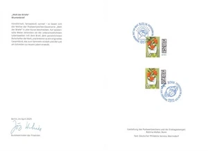 (242) Sonderpostwertzeichen 2025 Welt der Briefe Blumenbrief - Bild 1 von 1