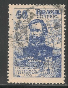 Brasil #831 (A361) En muy buen estado usado - 1955 60c Teniente Coronel Vilagran Cabrita, Ingeniero  - Imagen 1 de 1