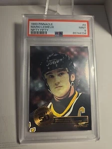 1993 Pinnacle Nifty Fifty Mario Lemieux - PSA 9 - SP - Picture 1 of 2