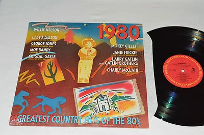 GREATEST COUNTRY HITS OF THE 80's - 1980 LP 1988 Willie Nelson Crystal Gayle+ NM - Image 1 of 4