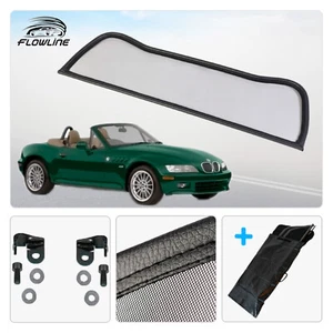 Windschott für BMW Z3 E36 Roadster mit Überrollbügel (1995-2003) - Schwarz - Bild 1 von 4